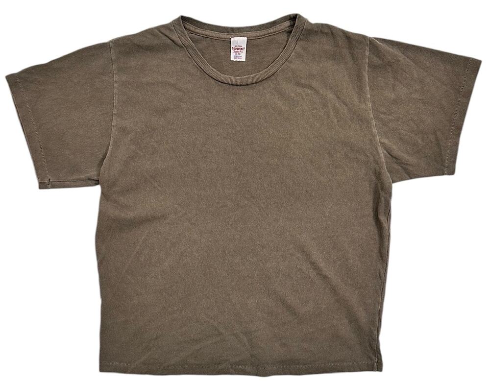 Buck Mason Women's T-Shirt Toughknit Easy Boyfriend Fit Tee in Olive Venice Wash